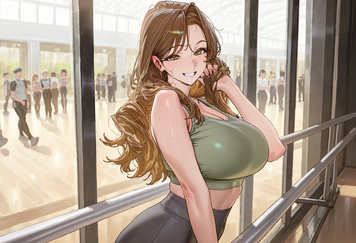 창가에서 자신을 바라보는 시선을 알아챈 한미라